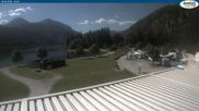 Archived webcam image showing Lake Achensee - Camping on 18 Jun 2026 at 10:20
