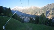 Archived webcam image showing Grächen village on 28 May 2026 at 06:17
