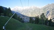 Archived webcam image showing Grächen village on 28 May 2026 at 07:17