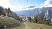 Archived webcam image showing Grächen village on 9 Oct 2026 at 14:55