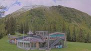 Archived webcam image showing Top station of the Höfi Express II lift on 11 Jun 2026 at 12:45