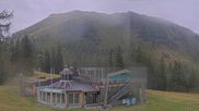 Archived webcam image showing Top station of the Höfi Express II lift on 18 Aug 2026 at 06:41