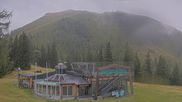 Archived webcam image showing Top station of the Höfi Express II lift on 18 Aug 2026 at 16:41