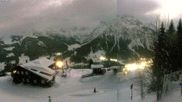 Archived webcam image showing Zafernalift mountain station on 3 Apr 2026 at 00:05