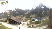 Archiviertes Webcam Bild: Kleinwalsertal: Zafernalift Bergstation am 03.05.2026 um 14:08 Uhr