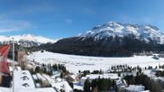 Archiviertes Webcam Bild: St. Moritz Dorf: Ausblick Hotel Schweizerhof Richtung See am 26 Feb 2026 um 14:11 Uhr