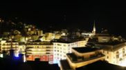 Archived webcam image showing St. Moritz village II - View from Hotel Schweizerhof towards St. Moritz Bad on 8 Apr 2026 at 00:37