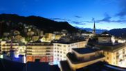 Archived webcam image showing St. Moritz village II - View from Hotel Schweizerhof towards St. Moritz Bad on 7 Jun 2026 at 04:41