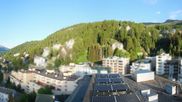 Archived webcam image showing St. Moritz village II - View from Hotel Schweizerhof towards St. Moritz Bad on 7 Jun 2026 at 07:41