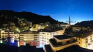 Archived webcam image showing St. Moritz village II - View from Hotel Schweizerhof towards St. Moritz Bad on 7 Jul 2026 at 04:59