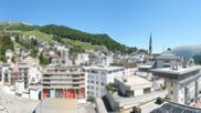 Archiviertes Webcam Bild: St. Moritz Dorf: Ausblick Hotel Schweizerhof Richtung See am 12.07.2026 um 12:40 Uhr