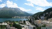 Archiviertes Webcam Bild: St. Moritz Dorf: Ausblick Hotel Schweizerhof Richtung See am 27.07.2026 um 14:26 Uhr