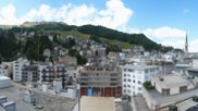 Archived webcam image showing St. Moritz village II - View from Hotel Schweizerhof towards St. Moritz Bad on 27 Jul 2026 at 16:46