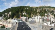 Archived webcam image showing St. Moritz village II - View from Hotel Schweizerhof towards St. Moritz Bad on 5 Sep 2026 at 10:25