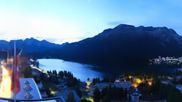 Archiviertes Webcam Bild: St. Moritz Dorf: Ausblick Hotel Schweizerhof Richtung See am 13.09.2026 um 06:45 Uhr