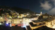 Archived webcam image showing St. Moritz village II - View from Hotel Schweizerhof towards St. Moritz Bad on 29 Sep 2026 at 00:28
