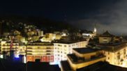 Archived webcam image showing St. Moritz village II - View from Hotel Schweizerhof towards St. Moritz Bad on 30 Oct 2026 at 00:36