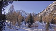 Archived webcam image showing Camping Morteratsch, Engadin on 26 Feb 2026 at 08:45
