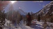Archived webcam image showing Camping Morteratsch, Engadin on 26 Feb 2026 at 10:45