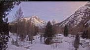 Archived webcam image showing Camping Morteratsch, Engadin on 26 Feb 2026 at 16:45
