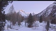 Archived webcam image showing Camping Morteratsch, Engadin on 26 Feb 2026 at 18:13