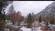 Archived webcam image showing Camping Morteratsch, Engadin on 13 Apr 2026 at 12:01