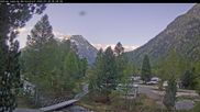 Archiviertes Webcam Bild: Campingplatz Morteratsch, Pontresina am 28.05.2026 um 06:35 Uhr