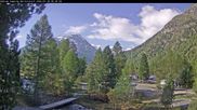Archiviertes Webcam Bild: Campingplatz Morteratsch, Pontresina am 28.05.2026 um 08:35 Uhr