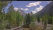 Archiviertes Webcam Bild: Campingplatz Morteratsch, Pontresina am 28.05.2026 um 14:35 Uhr