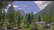 Archived webcam image showing Camping Morteratsch, Engadin on 23 Jun 2026 at 12:08