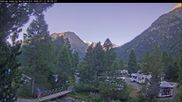 Archiviertes Webcam Bild: Campingplatz Morteratsch, Pontresina am 12.07.2026 um 07:40 Uhr