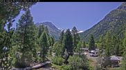 Archiviertes Webcam Bild: Campingplatz Morteratsch, Pontresina am 12.07.2026 um 12:40 Uhr