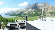 Archiviertes Webcam Bild: Sils im Engadin: Ausblick vom Hotel Waldhaus am 29.05.2026 um 14:35 Uhr