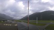 Archived webcam image showing Samedan I - Airport orientation west on 14 Sep 2026 at 08:12