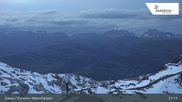 Archived webcam image showing Davos Klosters: Weissfluhjoch (2260 m) on 11 Jun 2026 at 21:07