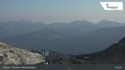 Archived webcam image showing Davos Klosters: Weissfluhjoch (2260 m) on 12 Aug 2026 at 07:39