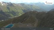 Archived webcam image showing Jakobshorn mountain (2590 m) on 14 Jun 2026 at 07:53