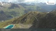 Archived webcam image showing Jakobshorn mountain (2590 m) on 14 Jun 2026 at 09:53