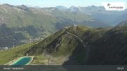 Archived webcam image showing Jakobshorn mountain (2590 m) on 12 Jul 2026 at 09:36