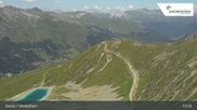 Archived webcam image showing Jakobshorn mountain (2590 m) on 12 Jul 2026 at 13:36