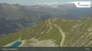 Archived webcam image showing Jakobshorn mountain (2590 m) on 12 Jul 2026 at 15:36