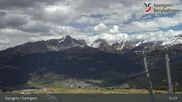 Archived webcam image showing ski resort Savognin, mountain station 