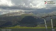 Archived webcam image showing ski resort Savognin, mountain station 