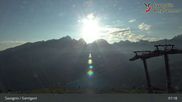 Archived webcam image showing ski resort Savognin, mountain station 