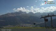 Archived webcam image showing ski resort Savognin, mountain station 