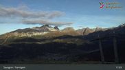 Archived webcam image showing ski resort Savognin, mountain station 