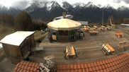 Archived webcam image showing Scuol: mountain station chairlift "Prui" on 6 May 2026 at 08:18