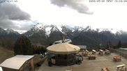 Archived webcam image showing Scuol: mountain station chairlift "Prui" on 6 May 2026 at 16:18