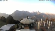 Archived webcam image showing Scuol: mountain station chairlift "Prui" on 12 Aug 2026 at 07:17