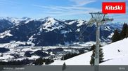 Archived webcam image showing Bichlalm - Kitzbühel Ski Resort on 26 Feb 2026 at 13:28